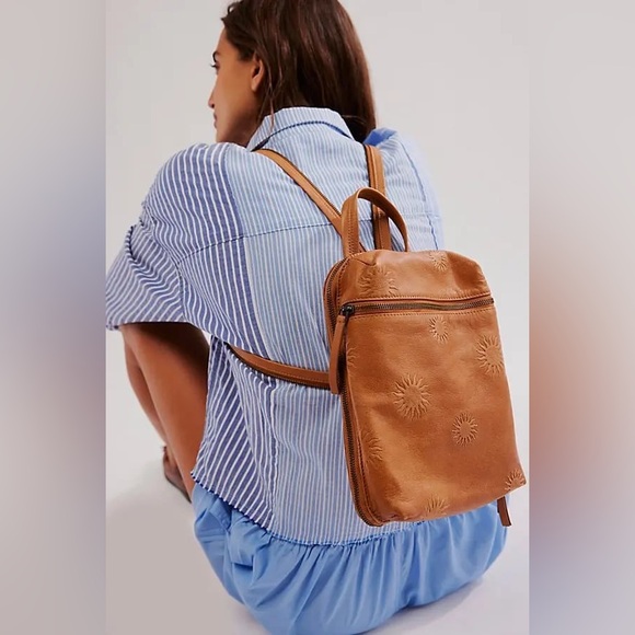 Free People Handbags - NWT Free People Break Of Dawn Backpack ~Cognac~